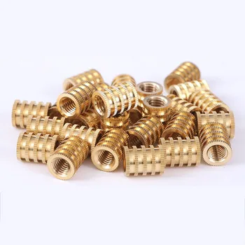 OEM Copper Knurled Inserts Nut Brass Melt Insert Brass Nut Manufacturer Plastics Insert M2 M3 M4 M5 M6 M8 M10