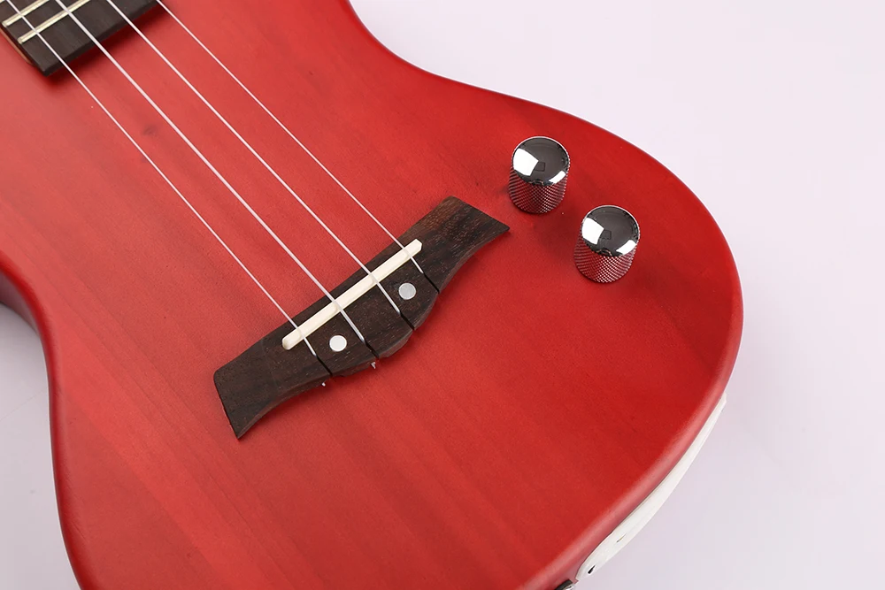 GECKO Stringed Instruments Red Elettrica Silent Ukelele Earphone Practice Electrica BT Wireless Electric Ukulele for Beginner