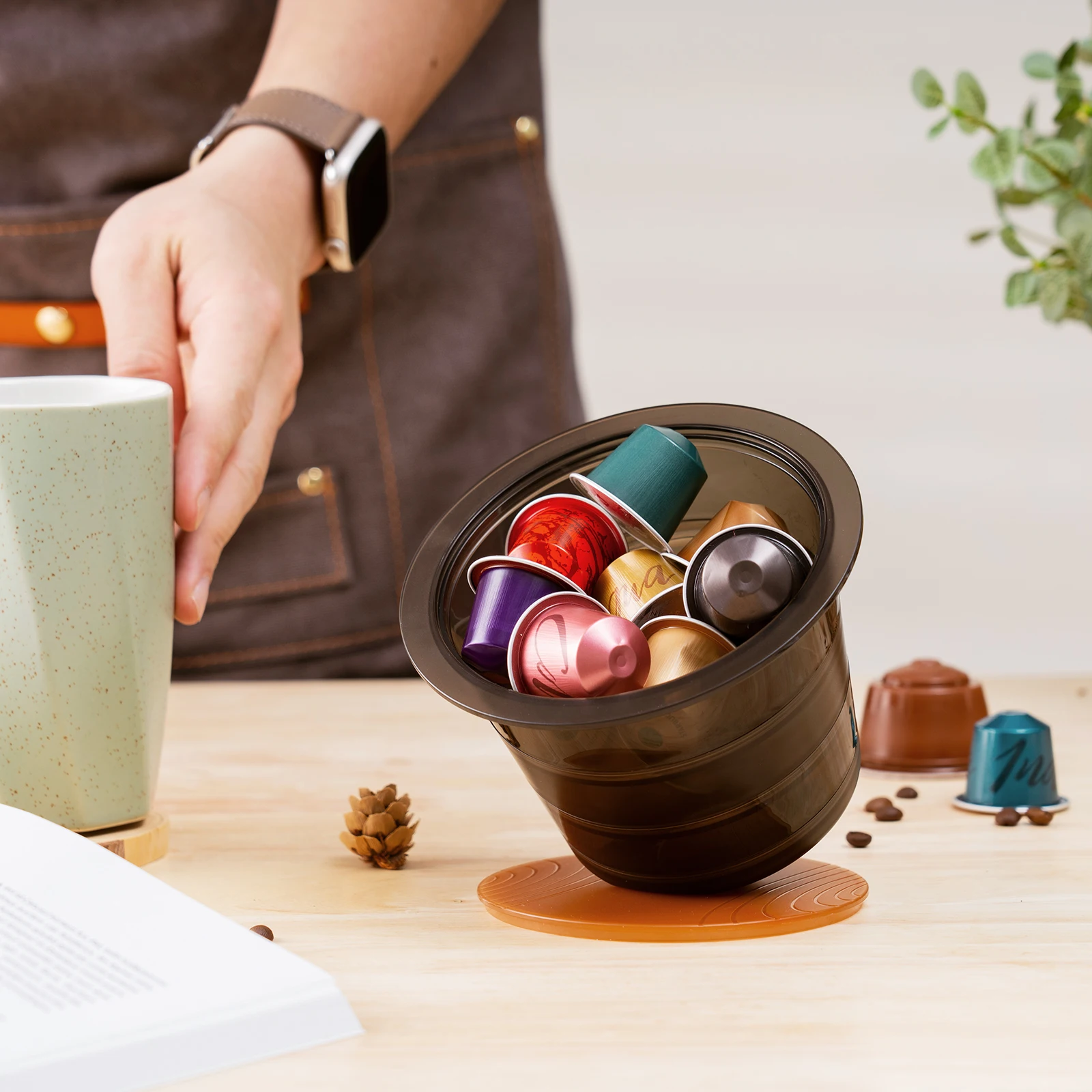 Organizador De Cápsulas De Café,Caja De Almacenamiento,Contenedor De  Cápsulas Para Nespresso Vertuoline Dolce Gusto Para Bolsa De Té/dispensador  De Bolsas De Azúcar - Buy Cápsula De Café Titular Organizador Caja De  Almacenamiento