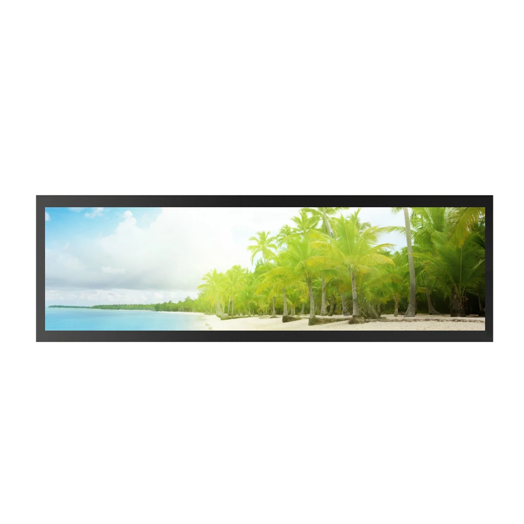 AUO 38 inch 1920(RGB)*502 52PPI 700 brightness stretched bar lcd display P380HVN01.0 digital commercial signage details