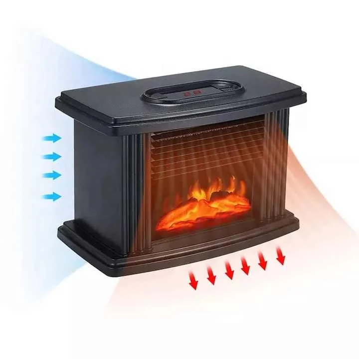 Fireplace Modeling Heater Home Living Room Bedroom Simulation Flame Heater Quick Heating Heating Small Desktop Heater 2