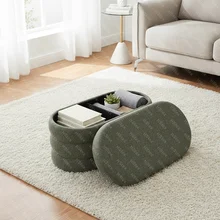 Ottoman With Storage Foot Stool For Bedroom Living Room