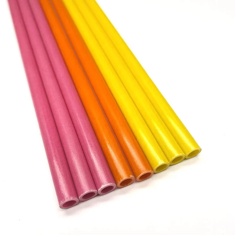 product lightweight frp hollow round fiberglass tube for agriculture plant with custom cutting processing service-7