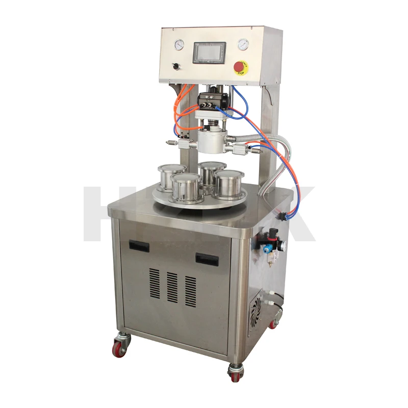 Вакуумная укупорочная машина для стеклянных банок