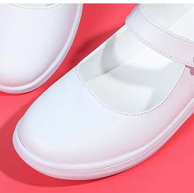 Anti-slip Nursing Shoes Hospital for Women White Shoes Comfort Breathable Soft Bottom Flat Nurse Safety Work Shoes