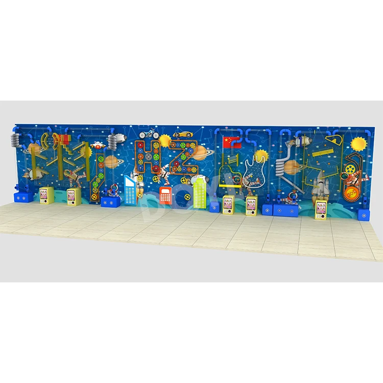 Children Commercial wall ball rack  Playground Indoor Equipment Educational Interactive Wall Game ball wall