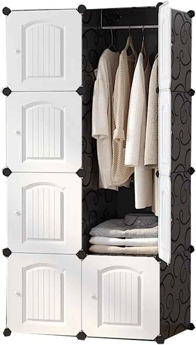 KSP Closet Cube Plastic Wardrobe (White)