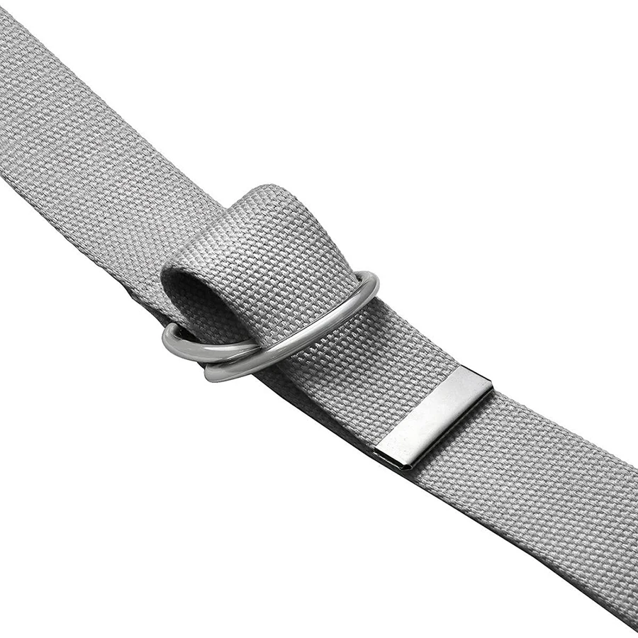 Durable Waterproof Training Canvas Web Belt Metal Double Buckle Men Women Casual Cloth Tactical Belt