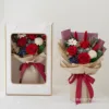 Red bouquet window gift box
