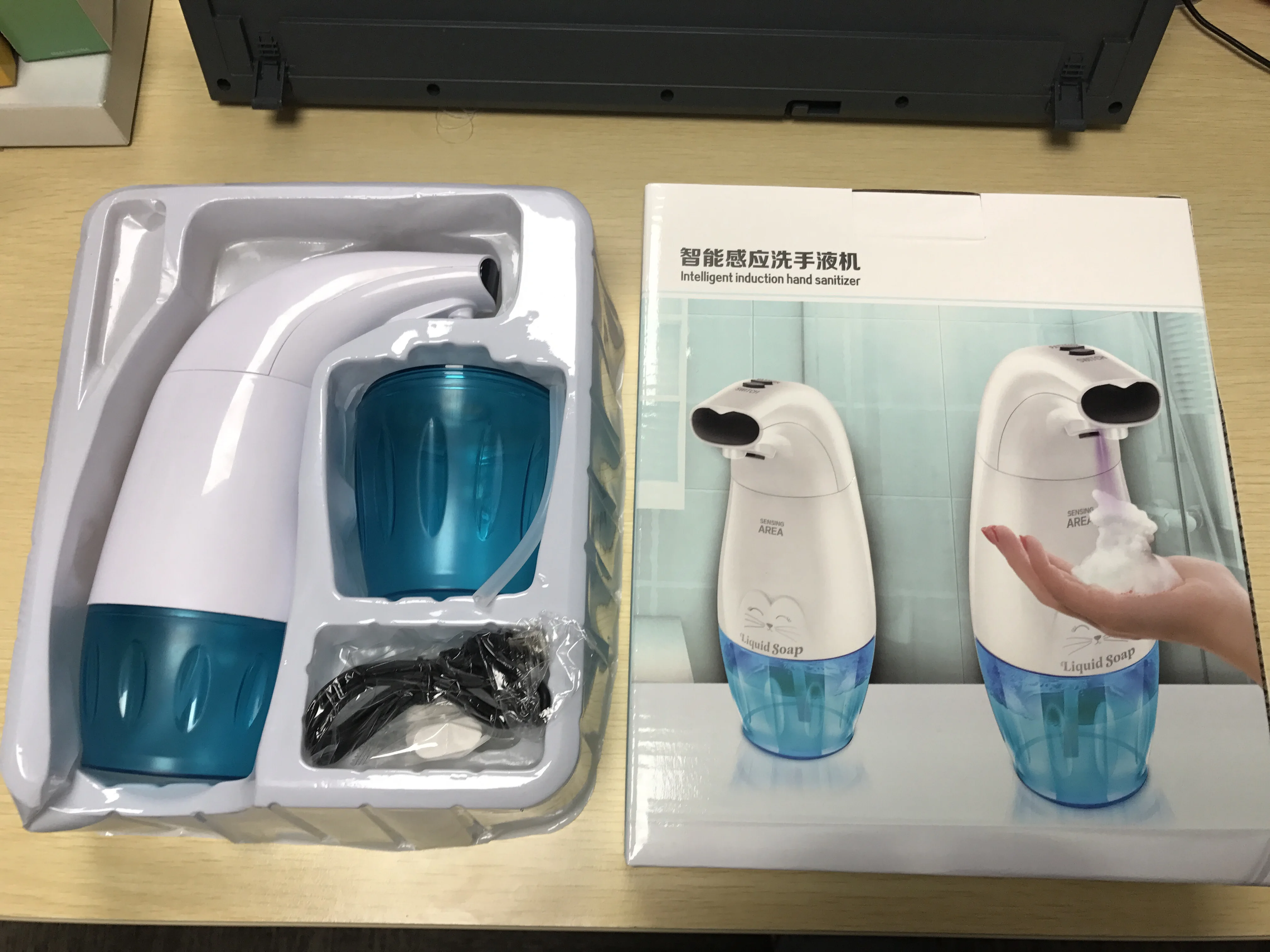 330ml Liquid Soap Dispenser Auto Foaming Intelligent Infrared Sensor