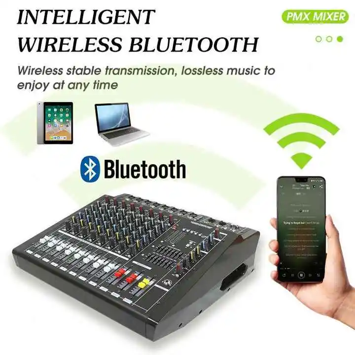 Cooyinka PMX808D 8 CH 350W 16 DSP Audio Mixer for Professionals