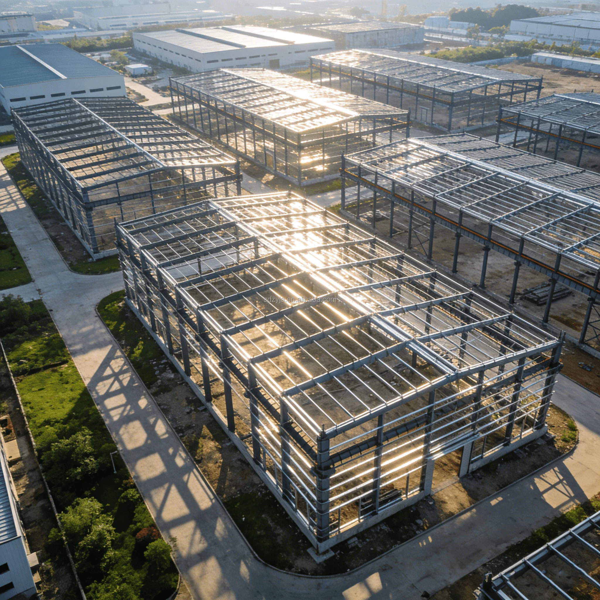 Oifig Crainn Troma Réamh-thógtha le Dearadh Nua-Aimsire, Tógáil Tionsclaíochta Mór-scaileán, Seirbhísí Gualann agus Gearrtha, Ceirtaithe de réir ISO 9001