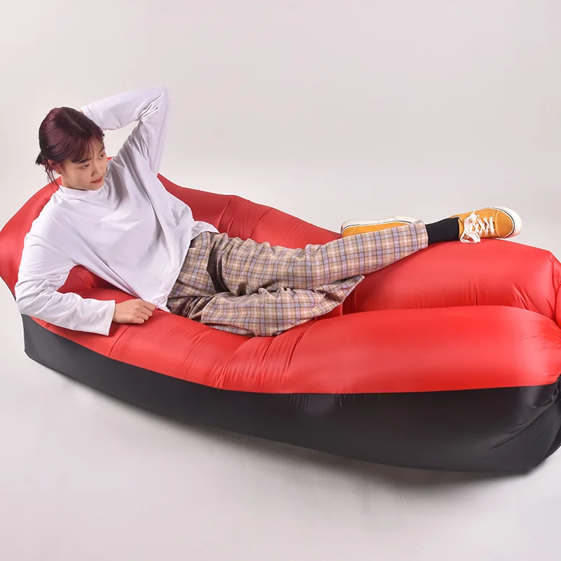 Wholesale Fashion Outdoor Camping Portable Foldable Polyester Waterproof Inflatable Recliner Sofa Bed