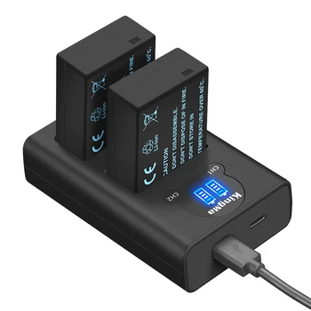 KingMa-DMW-BLC12 1050mAh 7.4V Dual Charger and Battery Kit Camera Battery