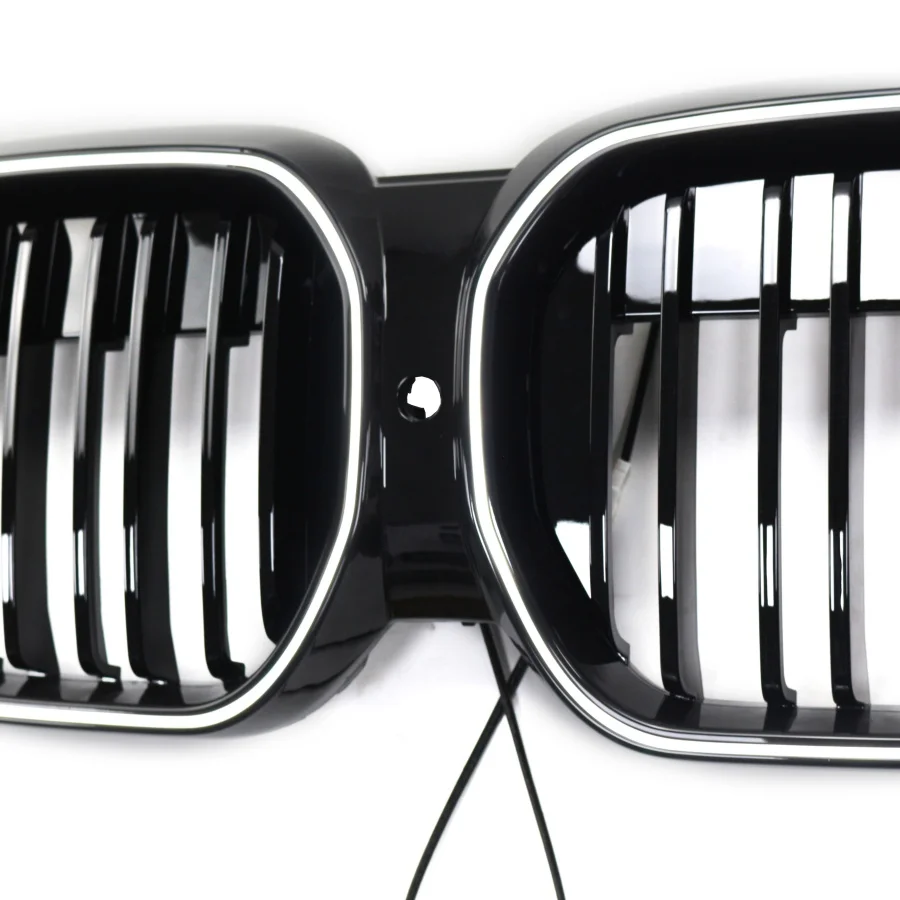 product tiypeor car 2022 2023 for bmw x3 g08 front bumper grille with dual bar led lights automotive body component durable abs material314-8