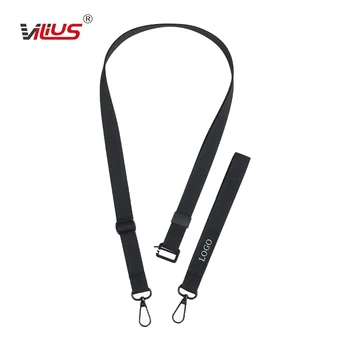 Wholesale Polyester Crossbody Shoulder Straps Simple Plain-Color Chain Lanyard for Mobile Phones Neck Straps