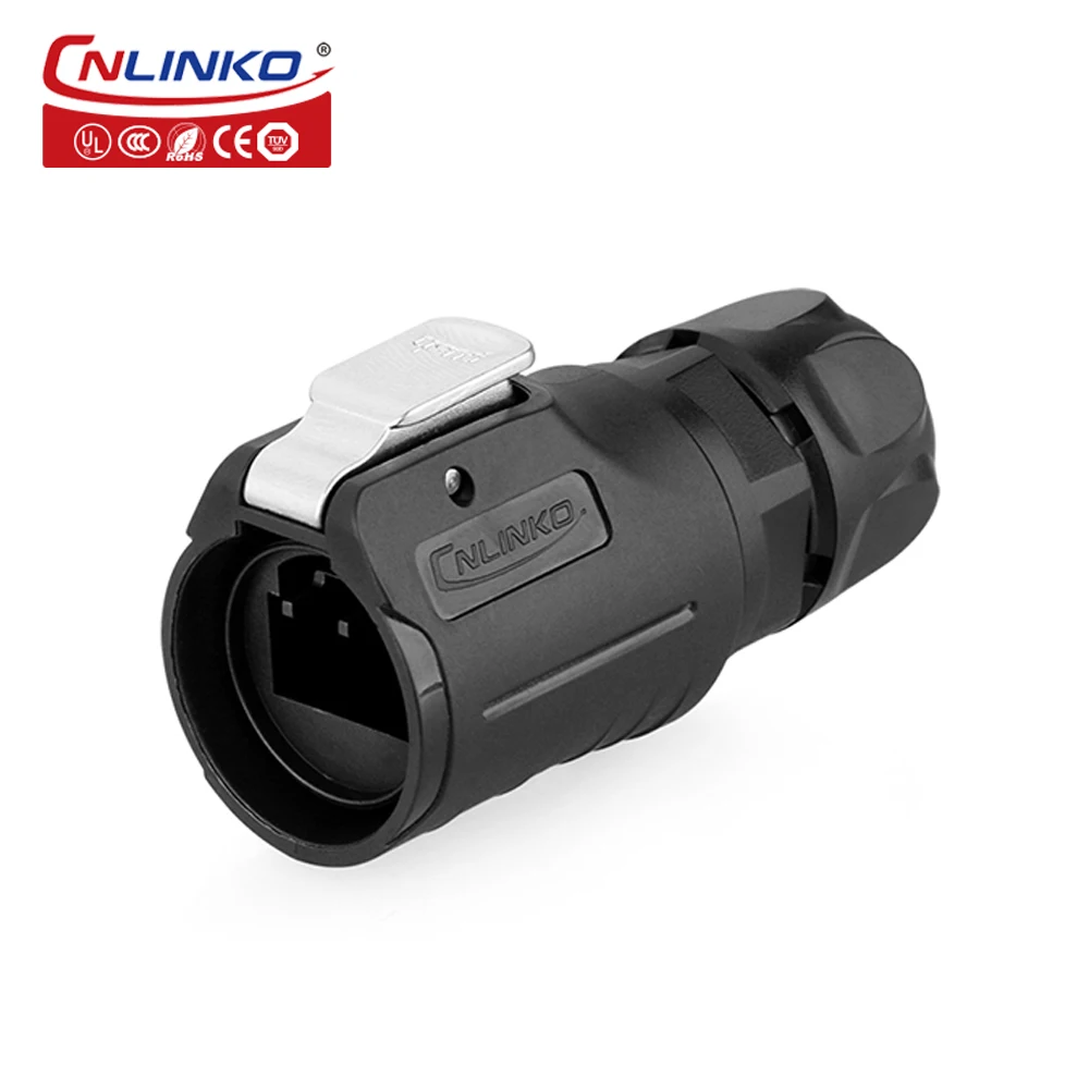 IP67 промышленный штекер 8P8C RJ45 водонепроницаемый разъем Ethernet Тип подключения RJ45 Dual Connectors Cat5e Cat6 для подключения сети