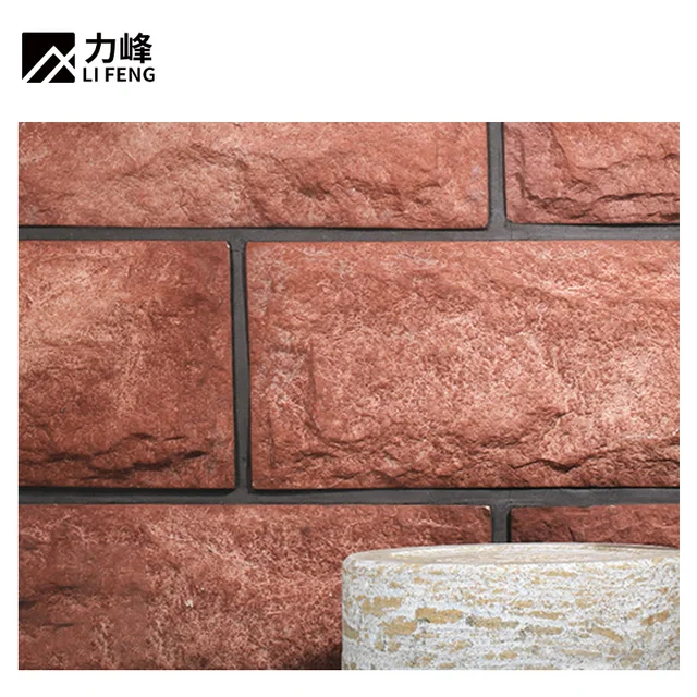 Cultural Stone Exterior Wall Decorative Bricks Big Slab Pu Mushroom Stone Artificial Stone For Indoor Outdoor