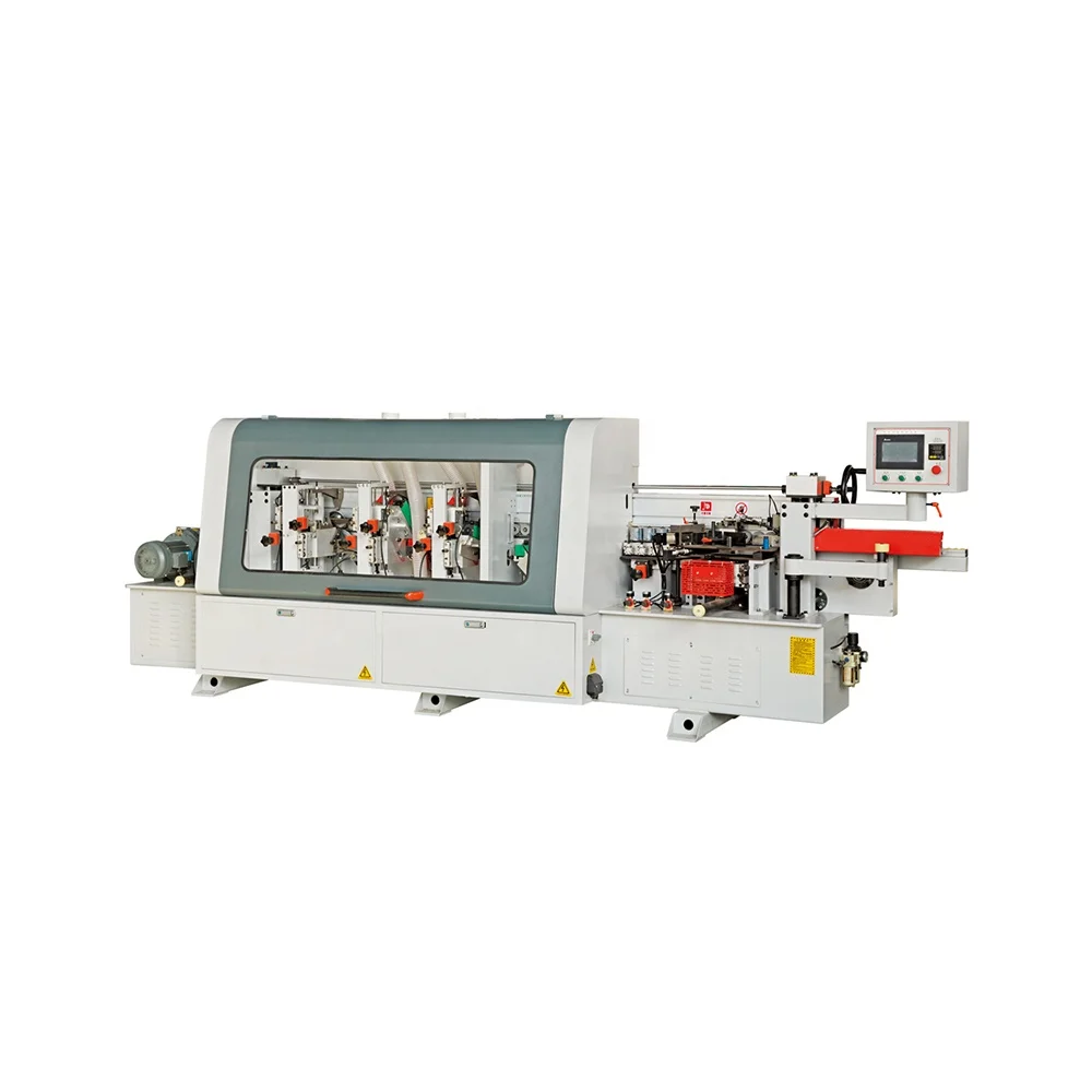 Máquina totalmente automática de aplicar cantos, precio competitivo, con PLC y motor, profesional y práctica para obras de construcción