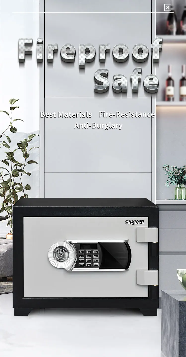 CEQSAFE Digital Safe  Factory Direct Strong Metal Security Deposit Home Money 2 Hours Fireproof Safe Box supplier