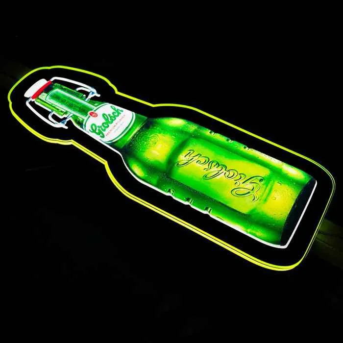 Высококачественная наружная акриловая светодиодная неоновая вывеска для пивного магазина