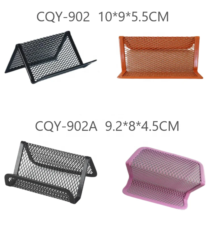 Модный металлический держатель для визитных карточек