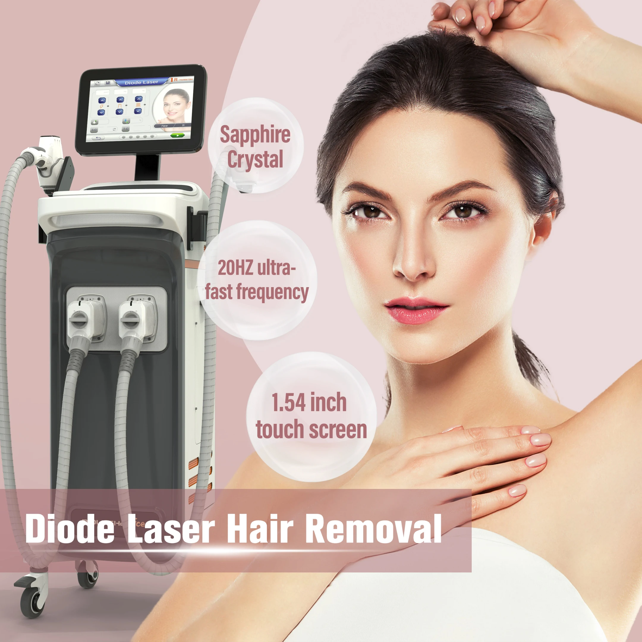 Nubway Wonderful Performance Body Upper  Equipment Women Underarm Diode 808Nm Laser Hair Removal Device Machine for Sale