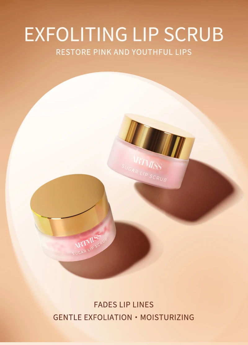 Wholesale Custom Logo Organic Lip Balm Scrub Vendors Strawberry