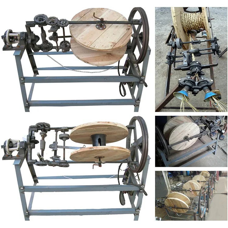 Manual Rope Making Machine Jute Rope Making Machine Straw Rope Twisting Machine for Sale