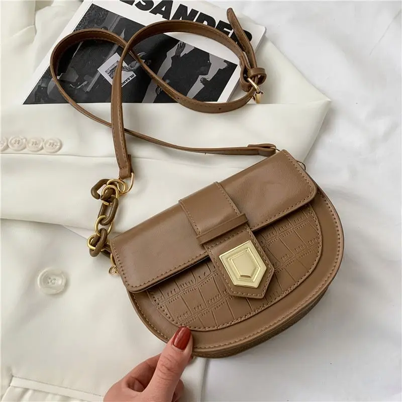 Hot Sale Factory Direct Customized Retro Stone Pattern Women Small Bike Seat Saddle Frame Bag Made In China