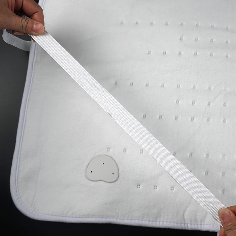 Heated Underblanket With Elastic Straps for Non slip Fit to Mattress Machine Washable