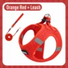 Orange-red-15m chest-back set with round non-constricting rope