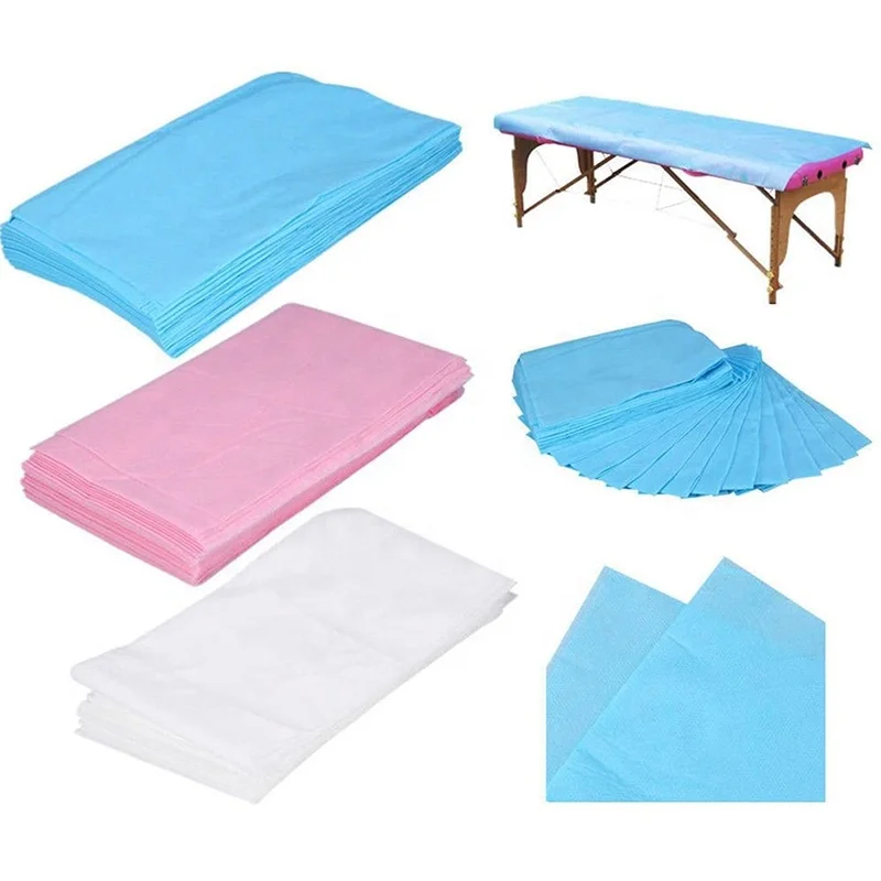 Disposable non woven PP PE SMS bed sheet wholesale medical travel spa waterproof disposable sterile bed sheets for hospital