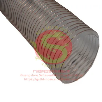 PU Bronze Wire Hose  industrial  Air Blow Duct Hose wood hose