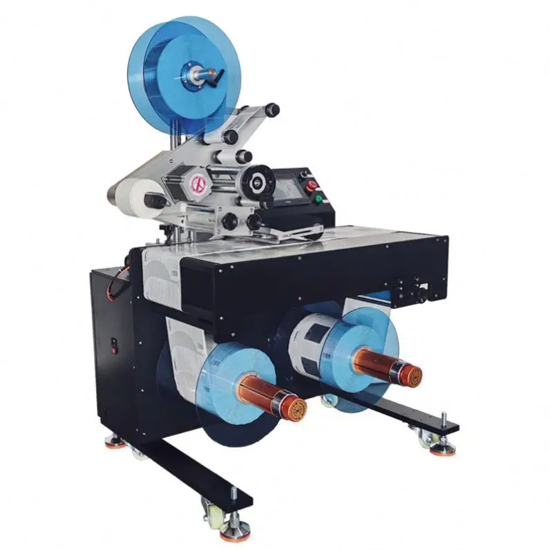 TEBAK Precision High-Speed Automatic Digital Flat Top Surface Coding Rewinding Label Machine Roll to Roll Labeling Machine