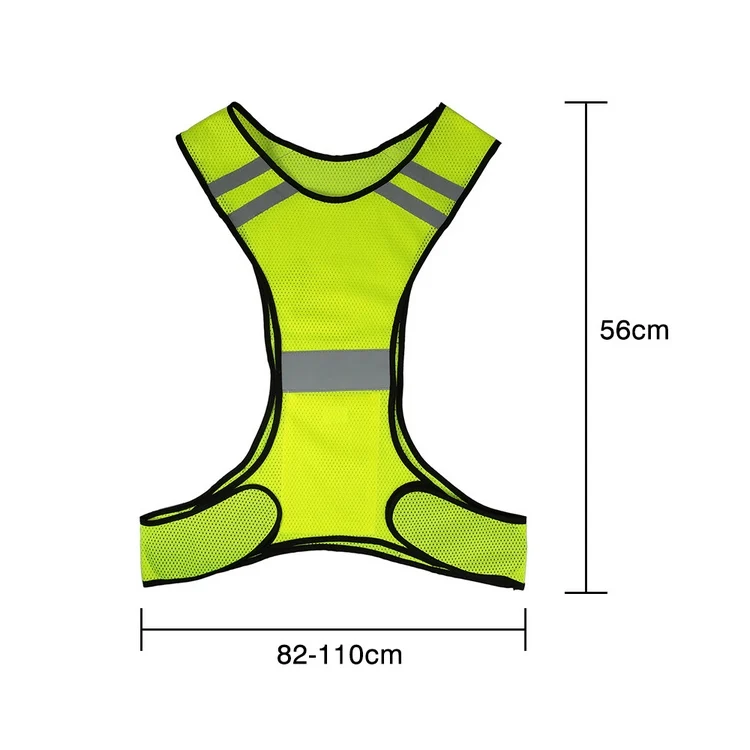 High Visibility Running Vest Lightweight Breathable Mesh - Main Image