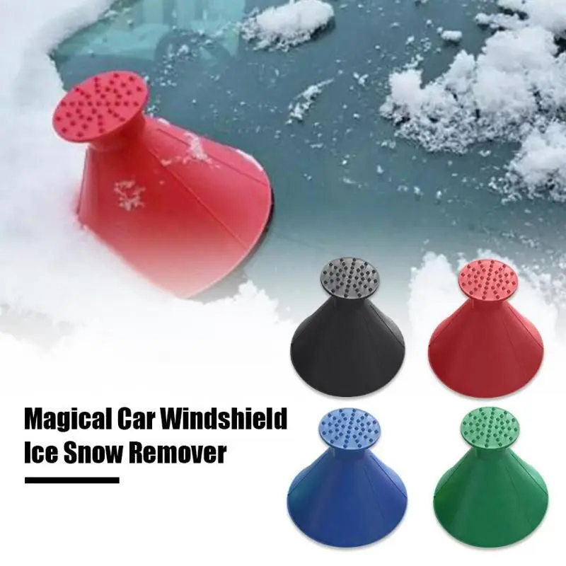 Multifunctional Cone Shaped Magical Car Ice Scraper For Car Windshield