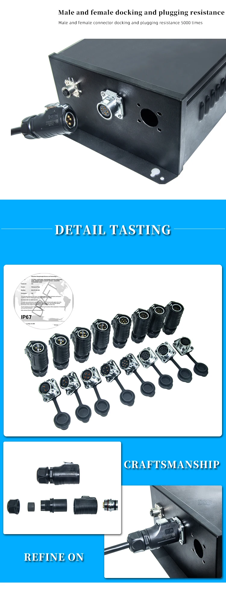 2 Set 8-Pin GX-16 Right Angle Microphone Connectors – For Charger, Aviation Radio, Panel Mount