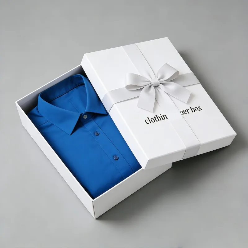 Ψηφιακή εκτύπωση, προσαρμοστικά κουτιά συσκευασίας T-shirt, χονδρική πώληση, χάρτινα κουτιά με επίστρωση φύλλου χρυσού/αργύρου, πλεονέκτημα UV, ματ επίστρωση, ανάγλυφη επεξεργασία για κουτιά ρούχων