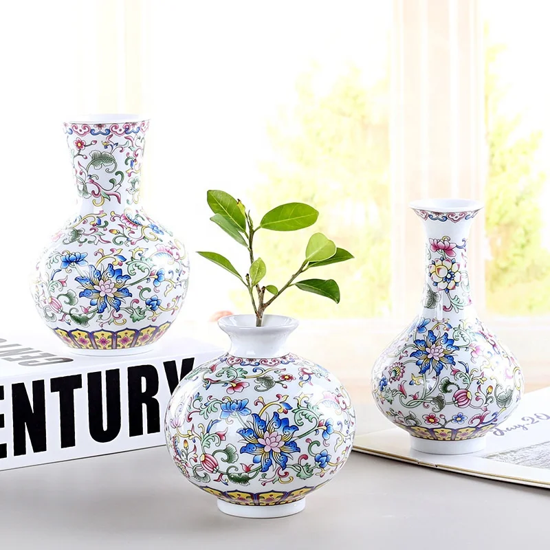 Retro Chinese Style Mini Handmade Blue and White Porcelain Art