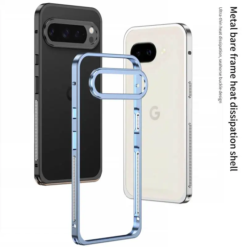 DYONG Fashion Mobile Phone Case for Google Pixel 10 Pro XL 9 8 7 360 Aluminum Metal Frame Lens Protective Mobile Accessories
