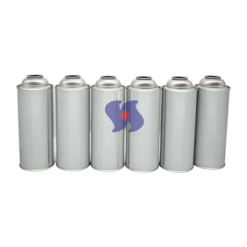 Straight-Wall Empty Aerosol Tin Cans In Diameter 65x159mm For Butane Gas Used