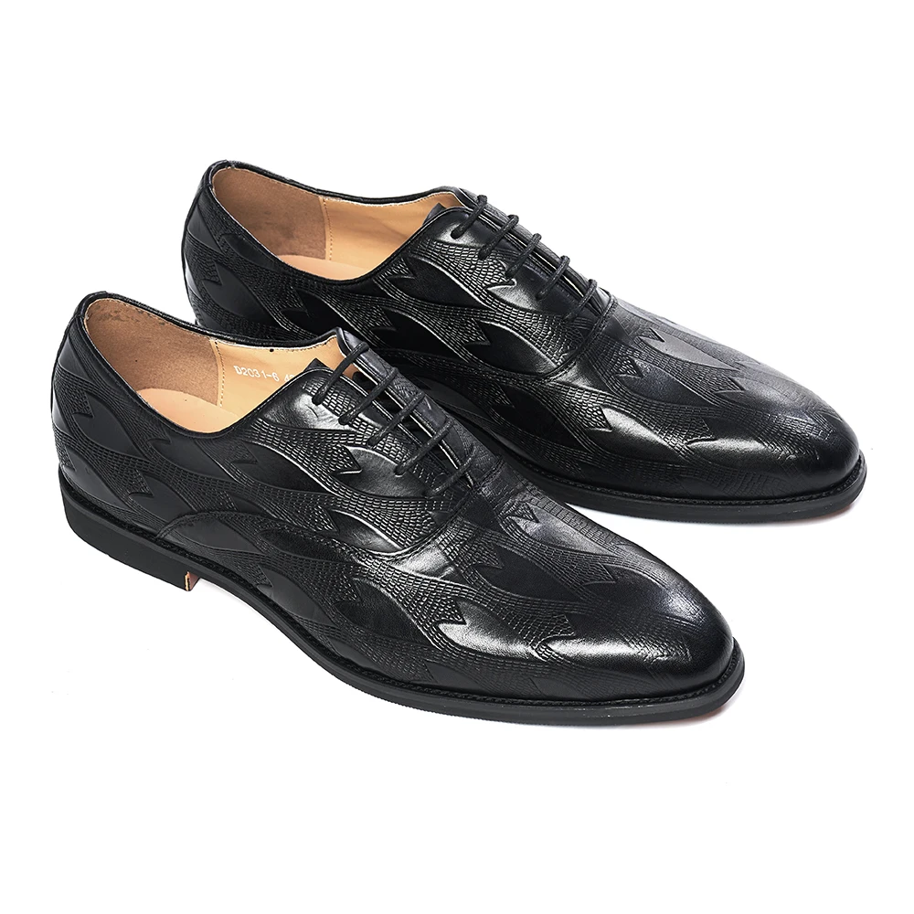 Men's Genuine Leather Dress Shoes Lace-Up Winter Spring Summer Autumn  Formal Business Oxford Outsole Rubber Weddings Office