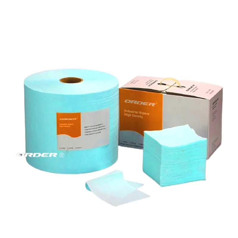 Source Replace sontara high friction Woodpulp PET heavy duty nonwoven  industrial clean wipes on