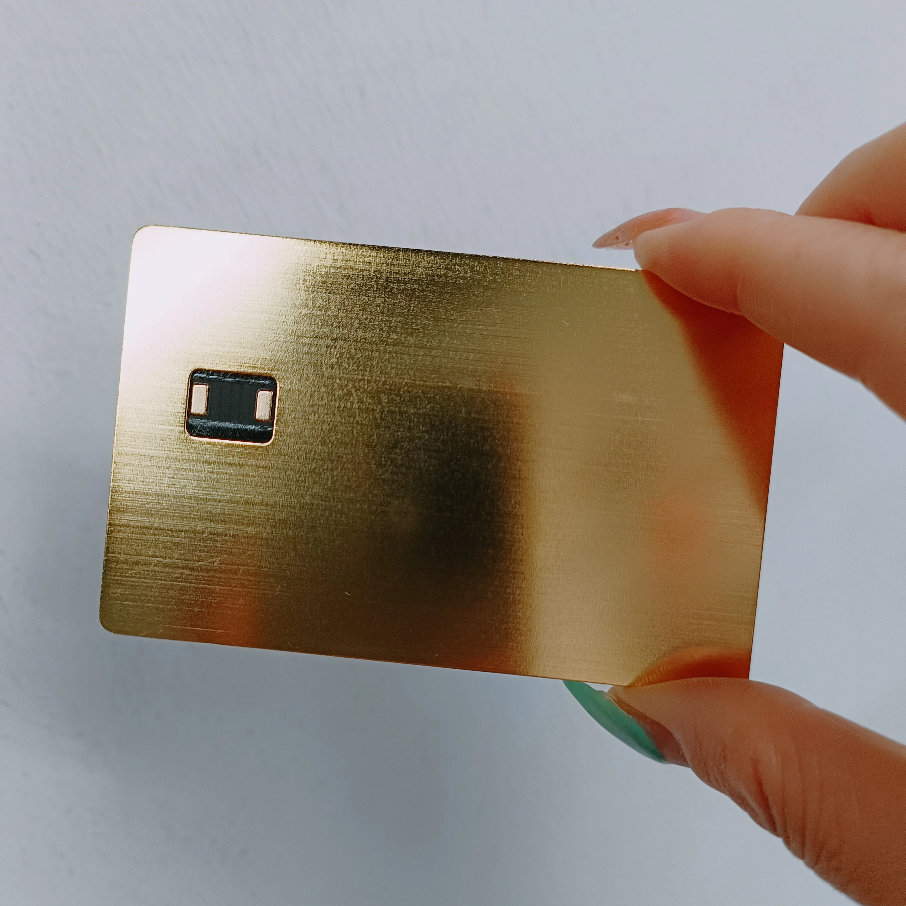 Factory Hologram rainbow Scratch Proof Metal Atm Card Visa ATM Credit Blank Bank Metal Mirror  Tarjetas Bancaria Card