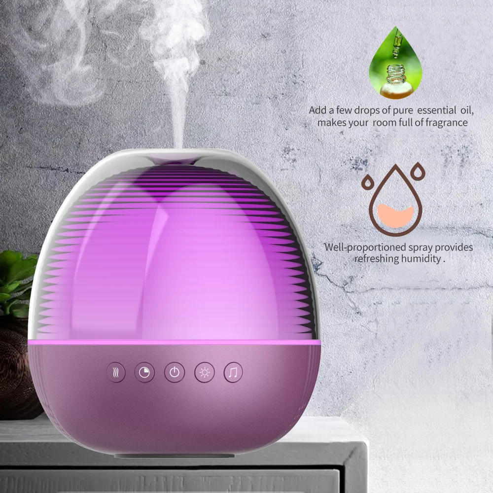 Newly 500ml Essential Oil Aromatherapy Diffuser Humidifier White Noise