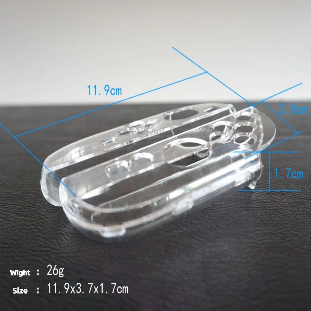 product laudtec high precision hole anti drop clear transparent cover split protective cover crystal shell  case for nintendo switch 2-6