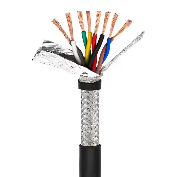 Bestselling YSLCY-OZ PVC 2/3/4/5 core 300/300V flexible copper conductor shielded cable for data transmission