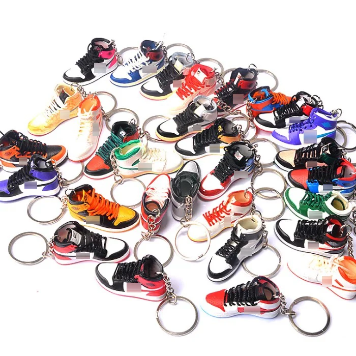 Wholesale Famous Brands Mini Sneaker Keychain With Box And Bag Jordan