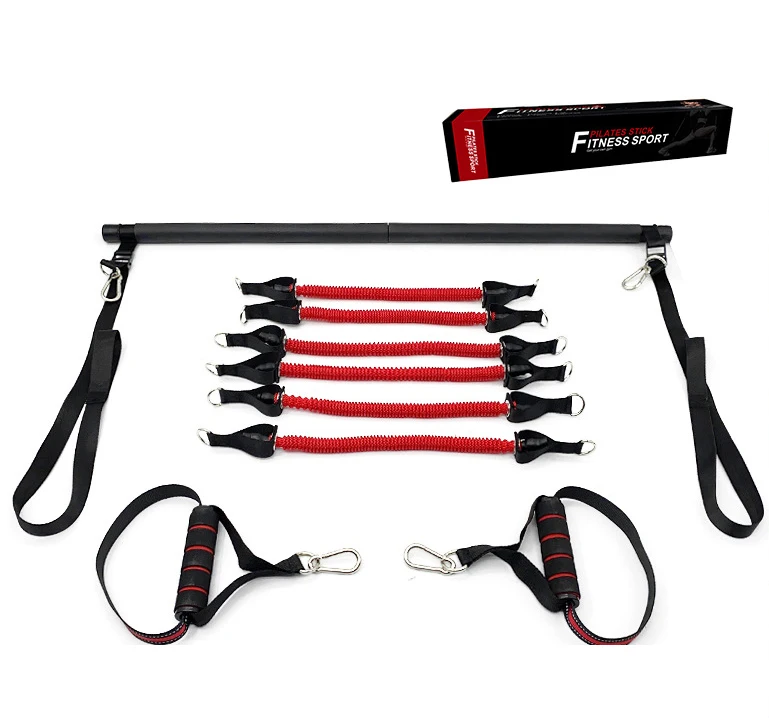 Best Selling Adjustable Pilates Bar Kit With 6pcs Resistance Band